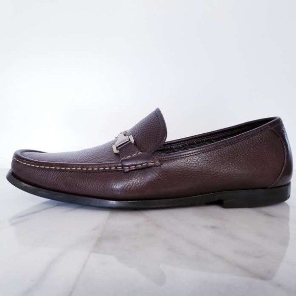 Allen Edmonds FIRENZE Horse Bit Loafer Brown 13 D - Picture 4 of 8